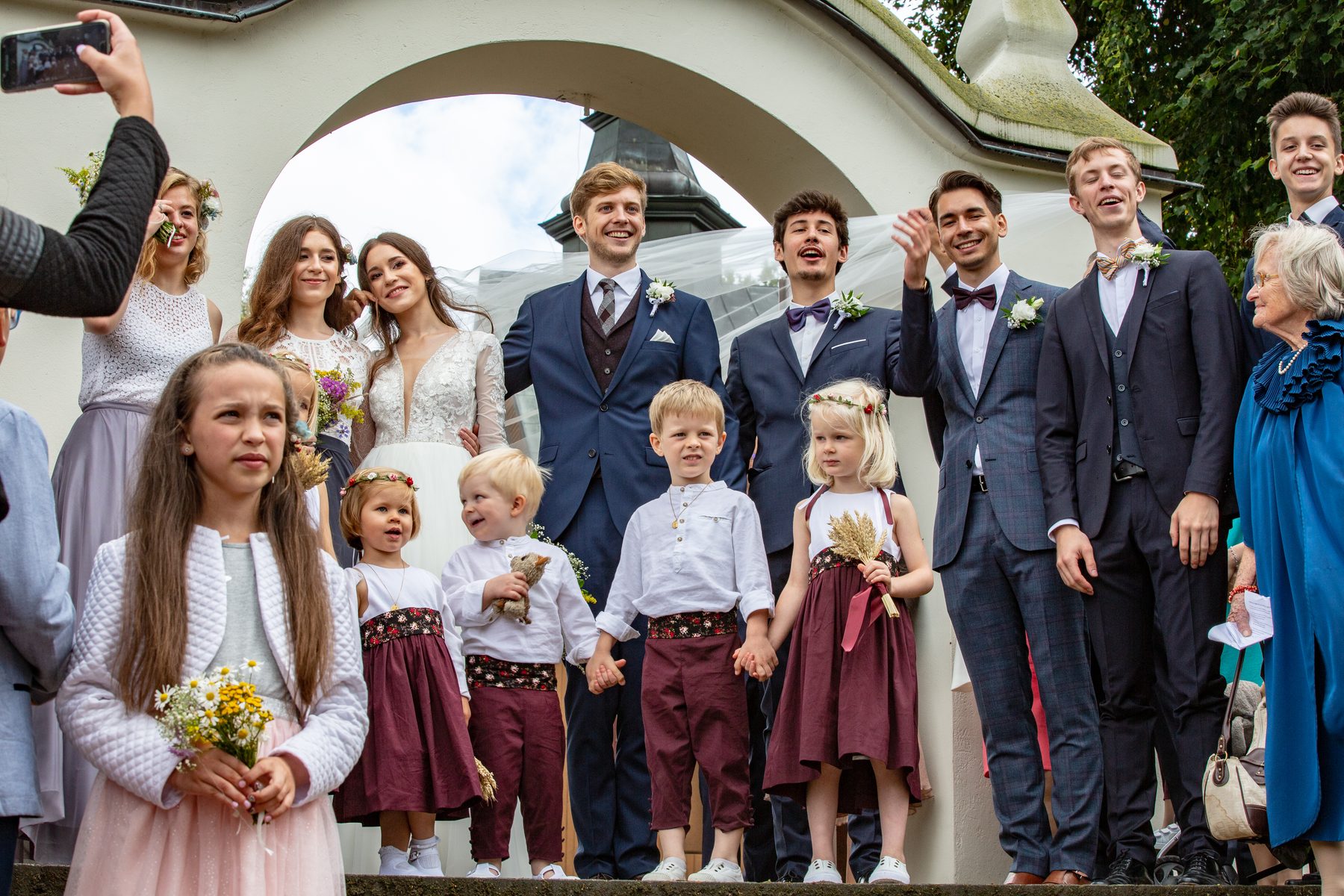 Groupe famille église